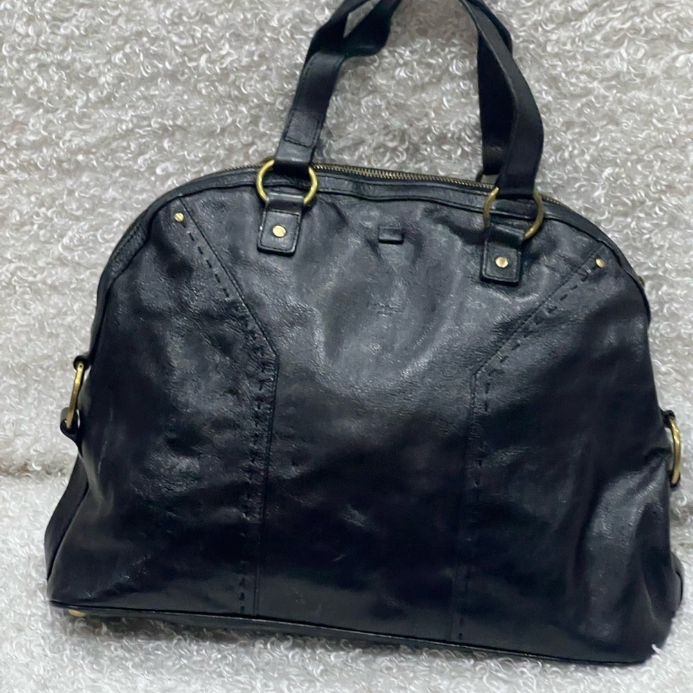 Saint Laurent Leather Muse Satchel YSL